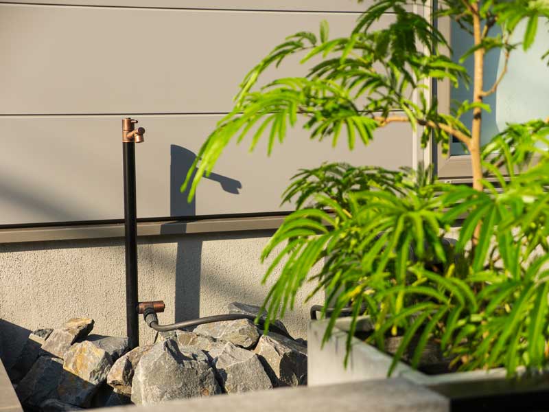 個性的な玄関階段