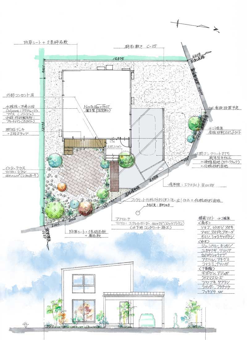 自然と調和する贅沢な屋外リビングのあるおうち